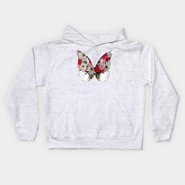 Butterflower v2 Kids Hoodie by Primar